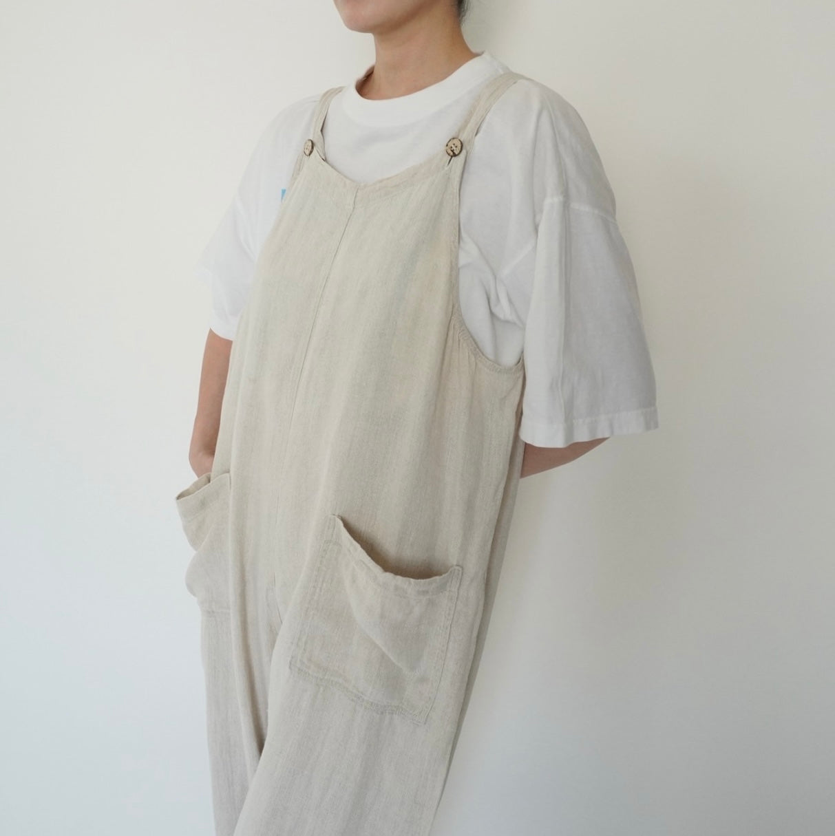 90s Linen Jumpsuit Made in Italy