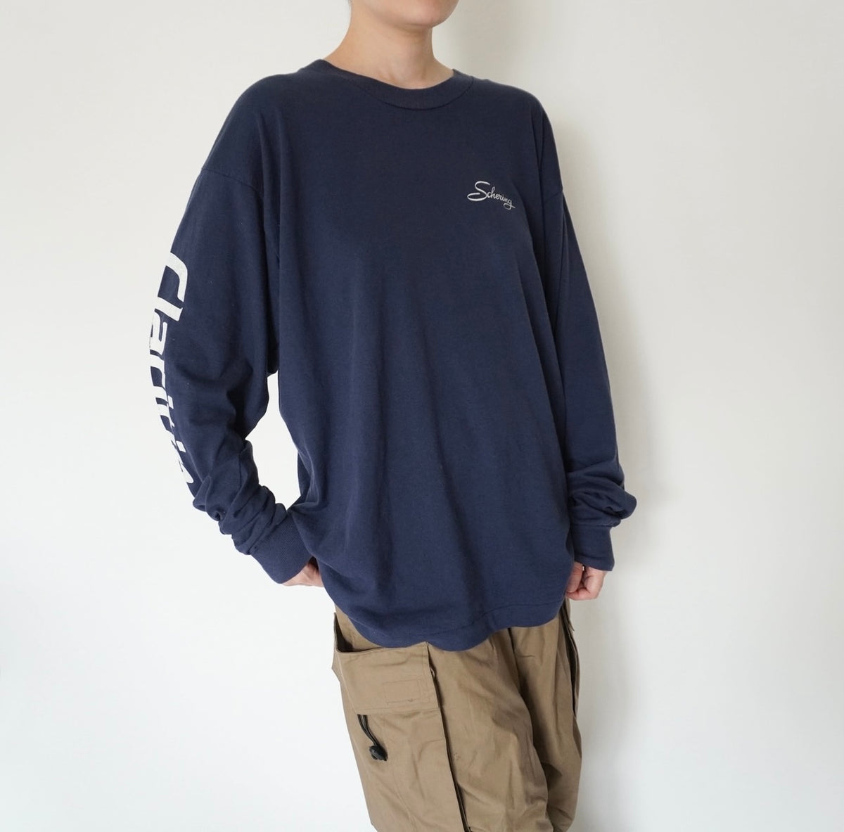 90s Long Sleeves Printed T-shirt Made in USA