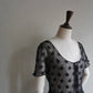 90s Black Lace Blouse