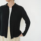 90s Zip Ribbed Top