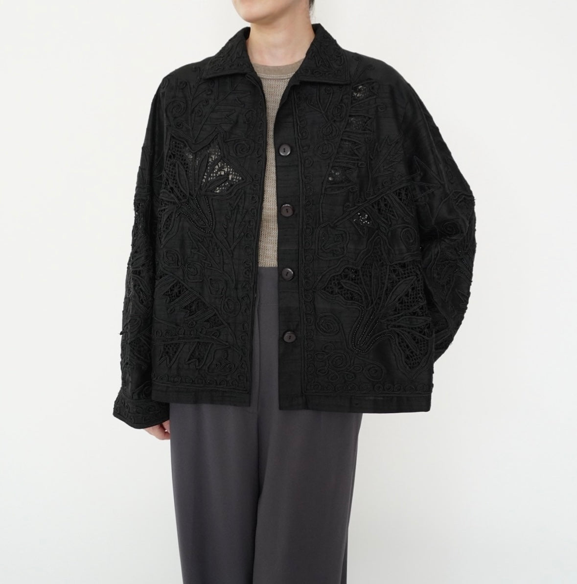 90s Silk Design Jacket