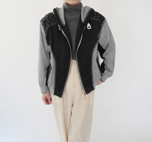 90s  Two Tone Design Light Jacket