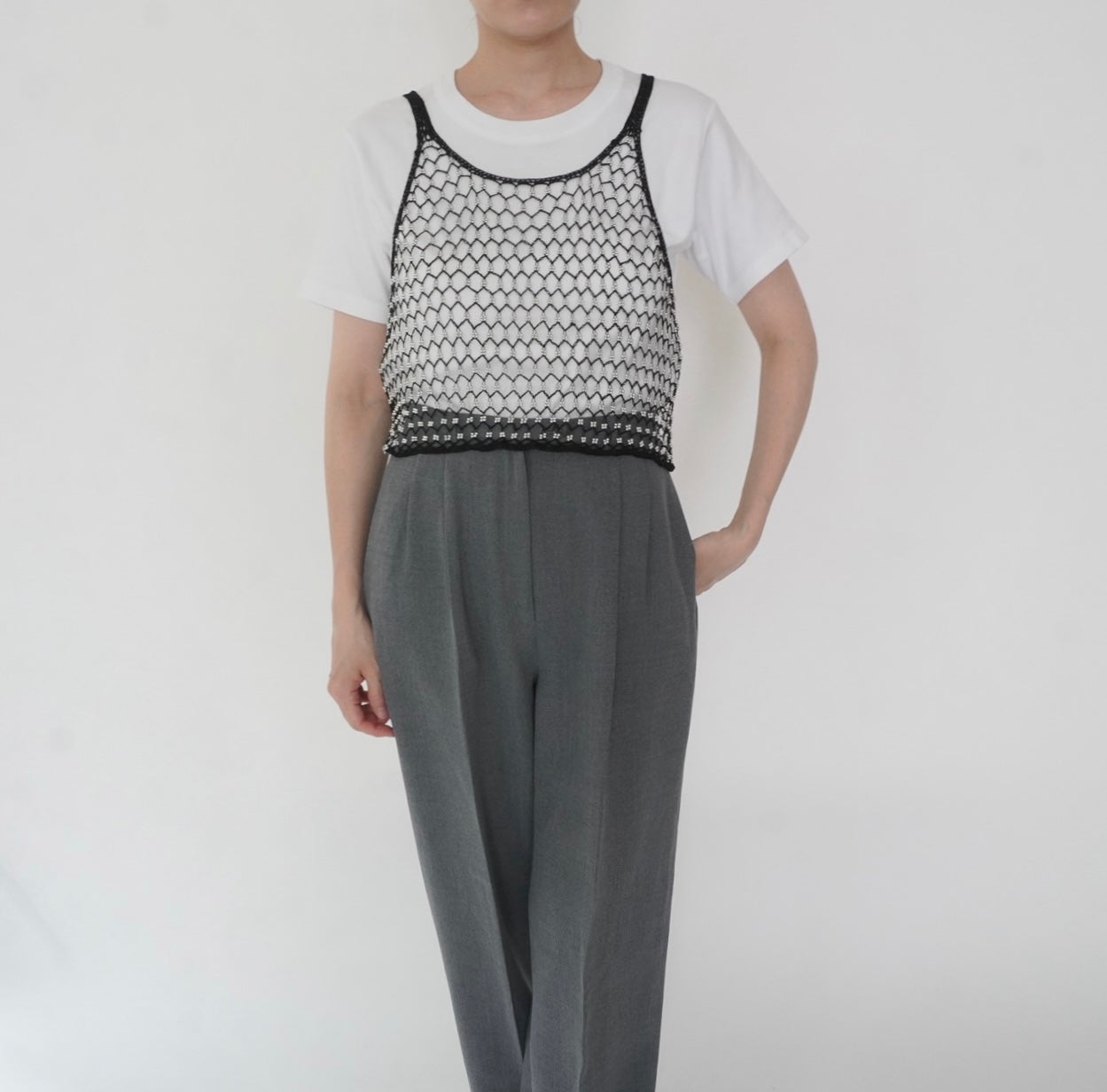 90s Beads Design Camisole Top