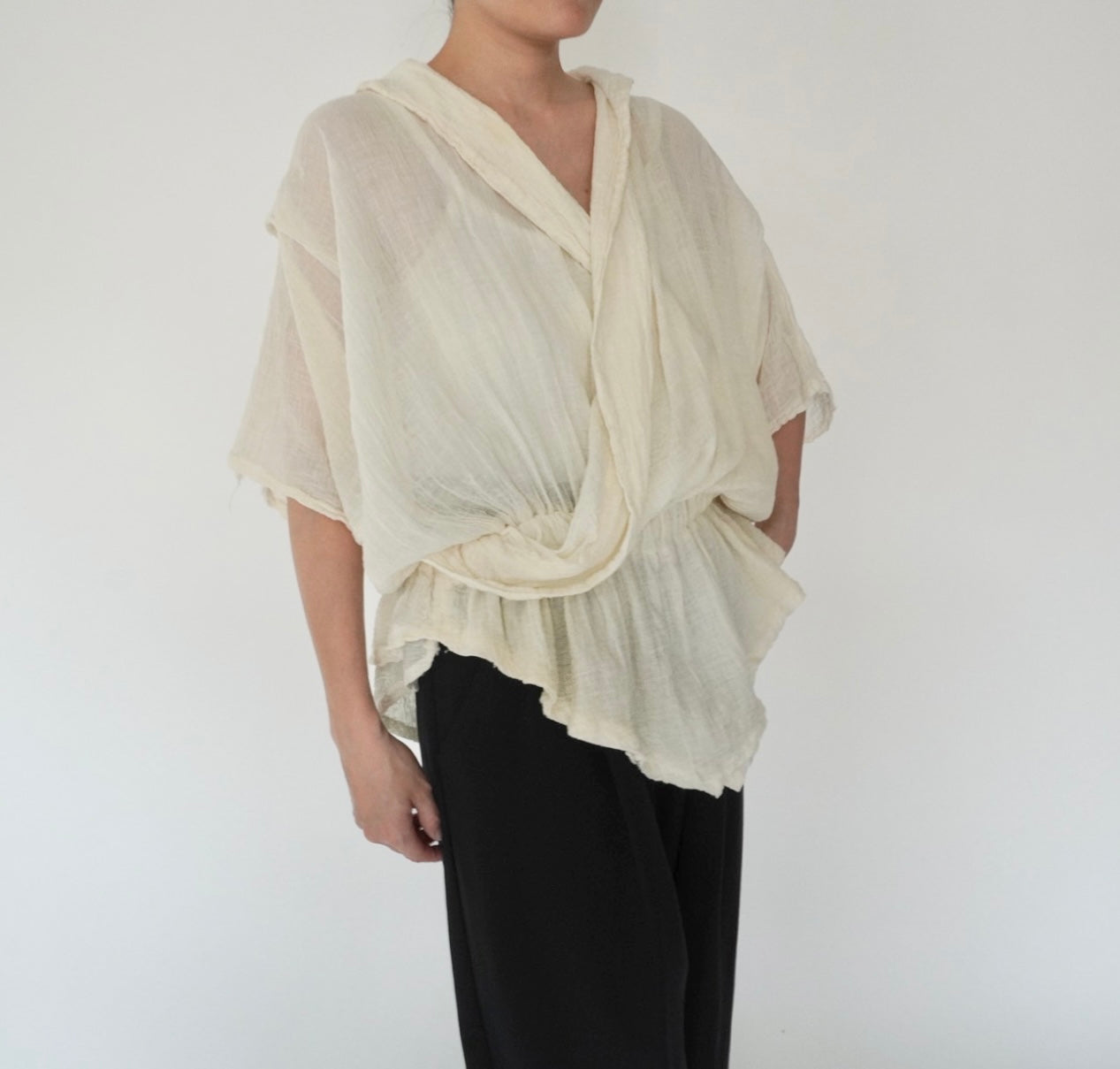 80s Gauze Design Top