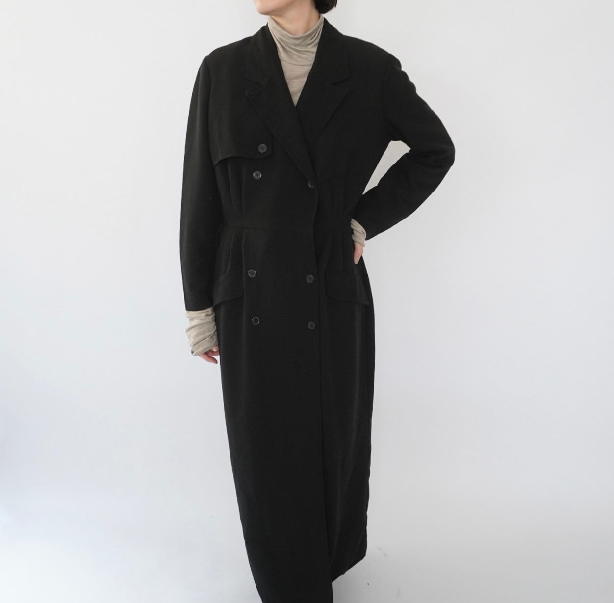 90s Black Design Dress