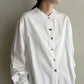 90s White Cotton Shirt Made in USA
