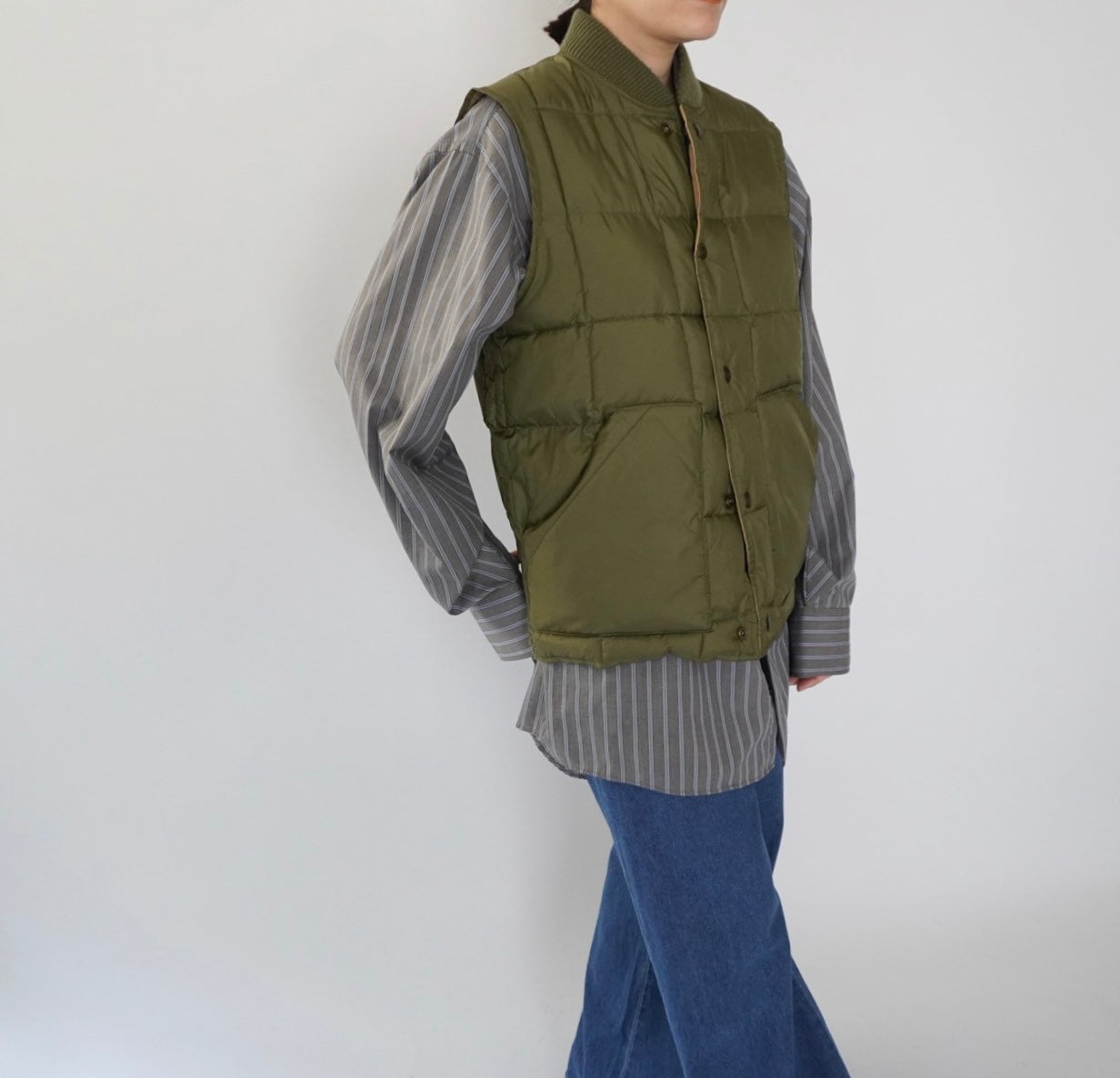 90s Quilted Reversible Vest