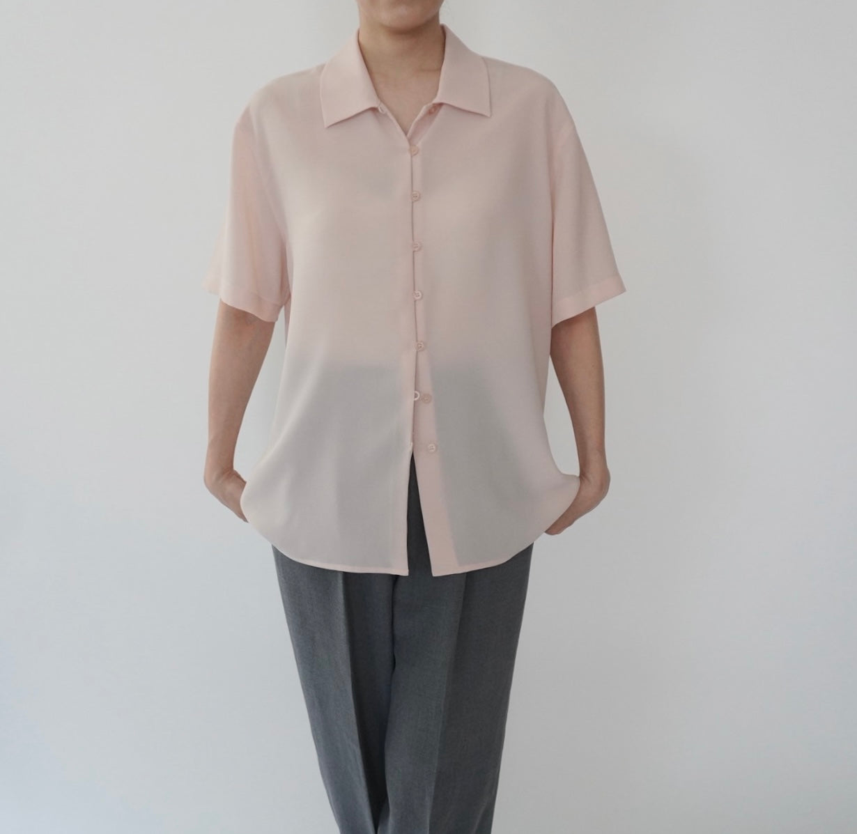 90s Light Pink Shirt