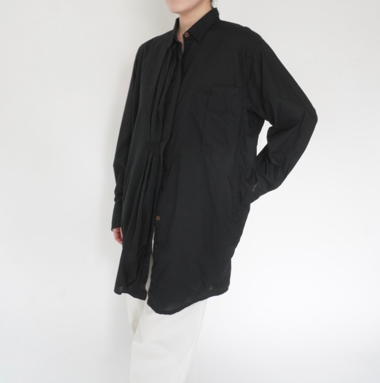 80s Pleated Desigh Shirt