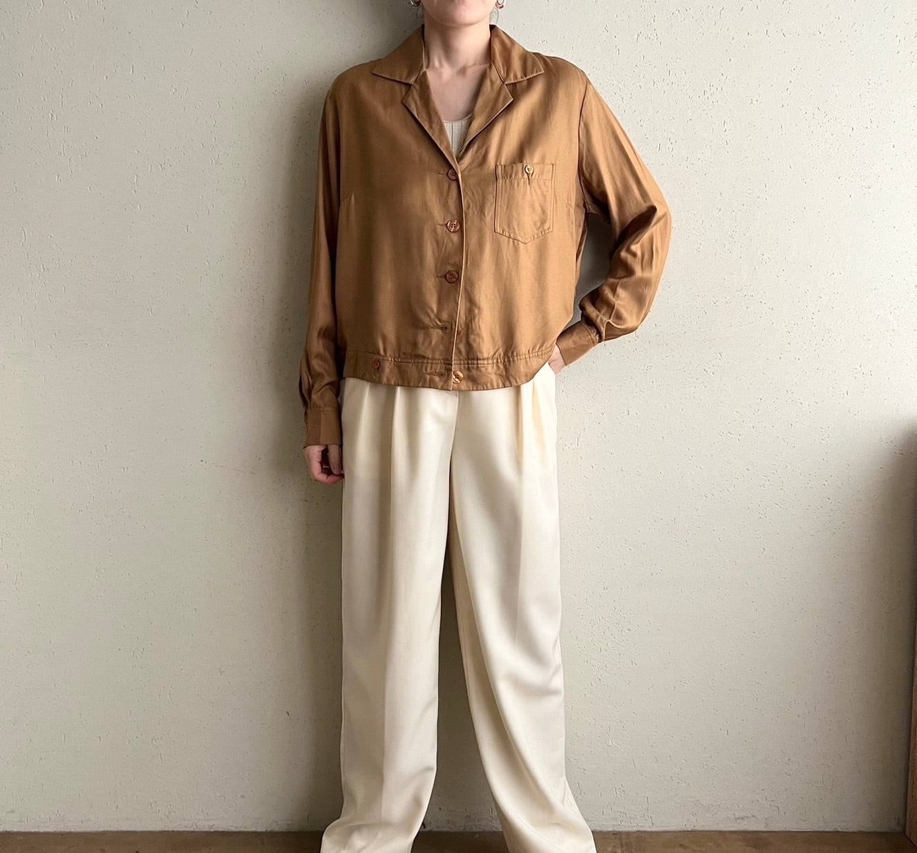 90s"ALBA MODA " EURO Silk Shirt