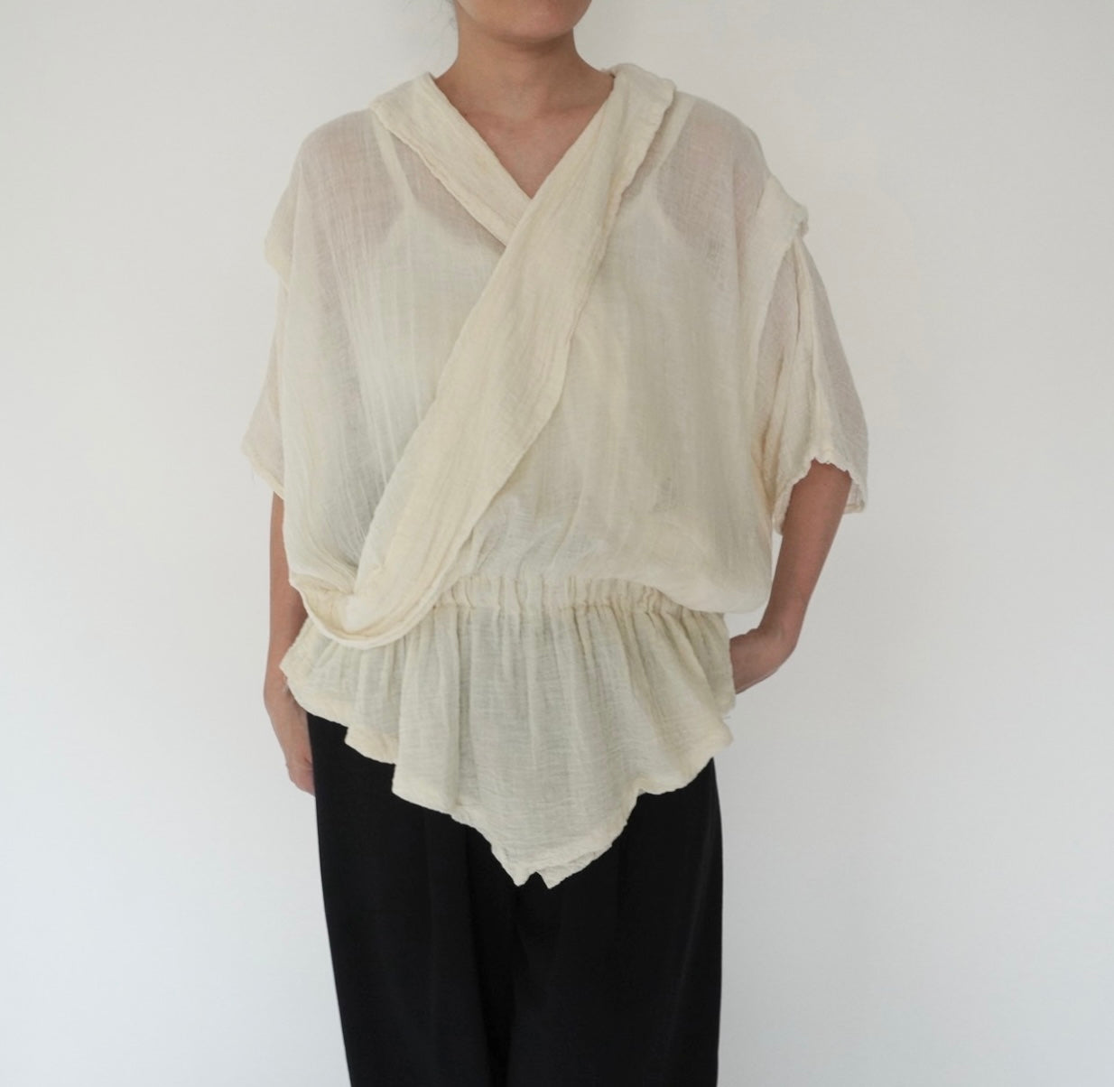 80s Gauze Design Top
