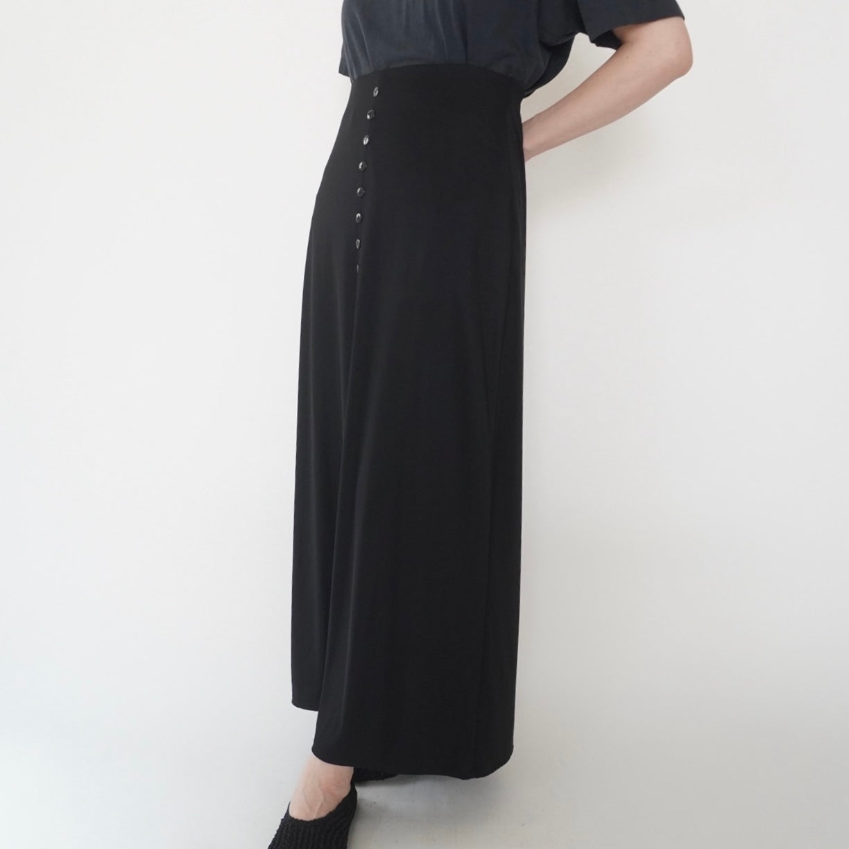90s Black Skirt Made in USA