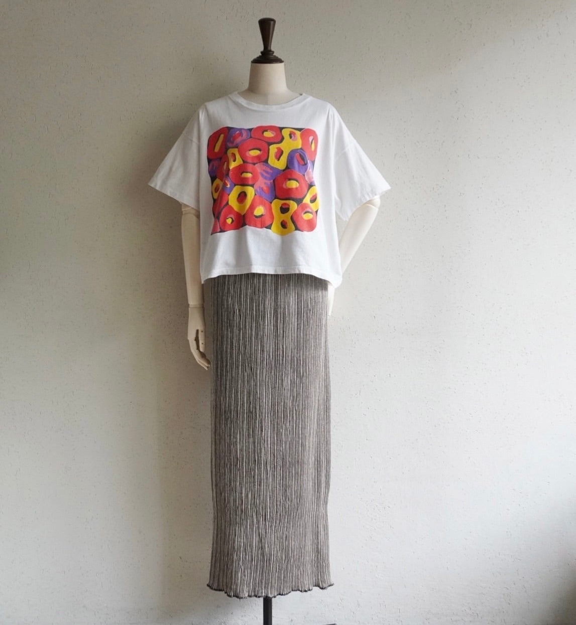 90s Pleat Skirt Made in France