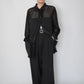 90s Black Mesh Design Shirt, Jacket
