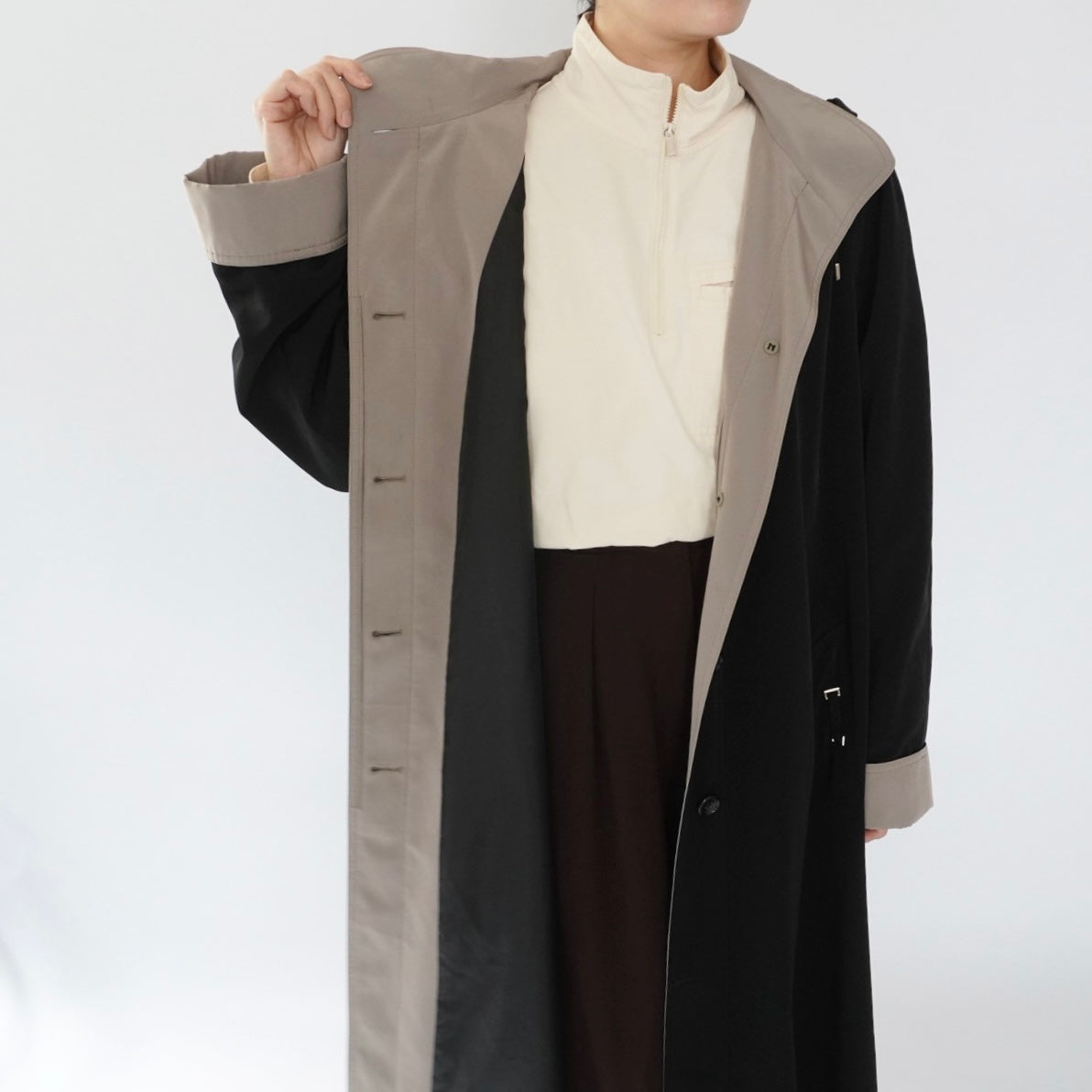 90s Black Light Coat