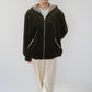 90s Hooded Velour Top