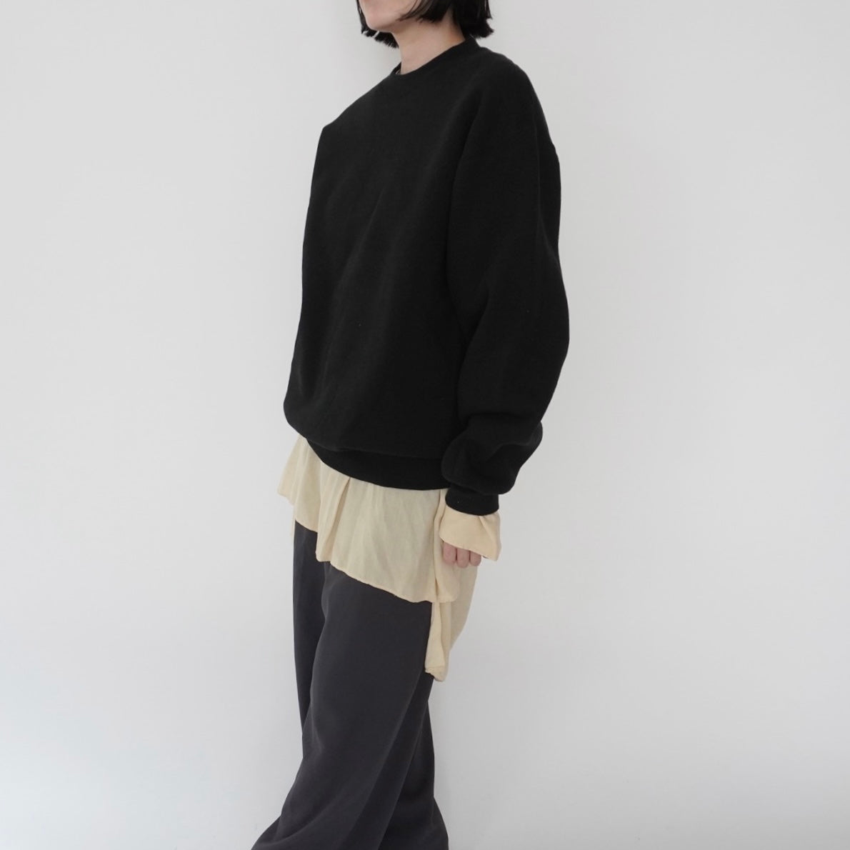 90s Black Sweater Made in USA