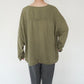 90s Khaki Rayon Blouse