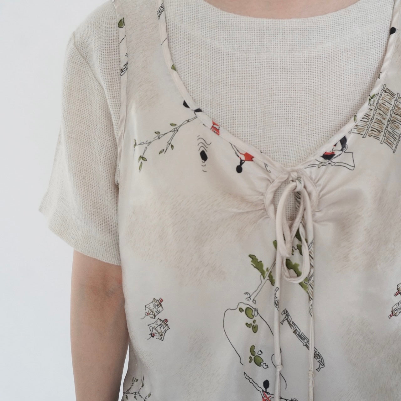 80s Printed Camisole Top