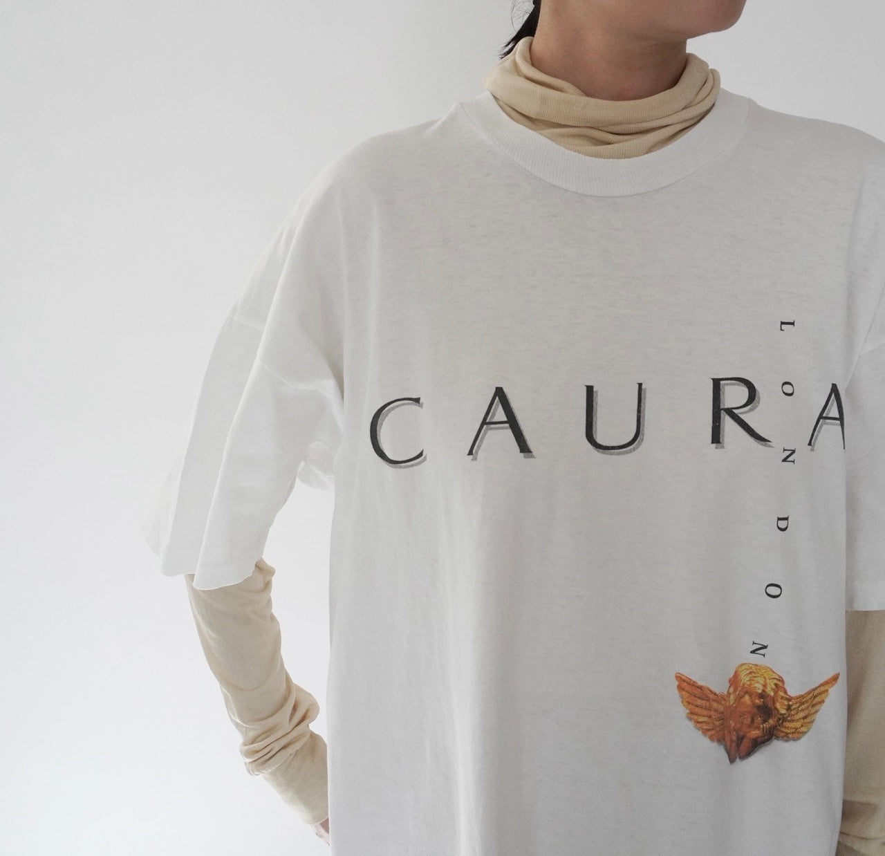 90s "CAURA LONDON" Printed T-shirt