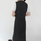 80s Striped Sleeveless Dress Made in USA
