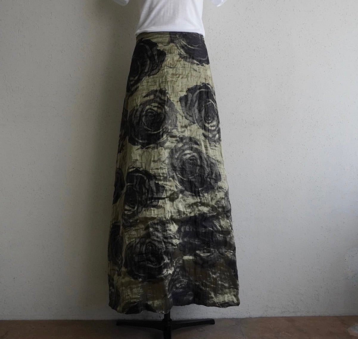 90s Silk Maxi Skirt Made in Italy