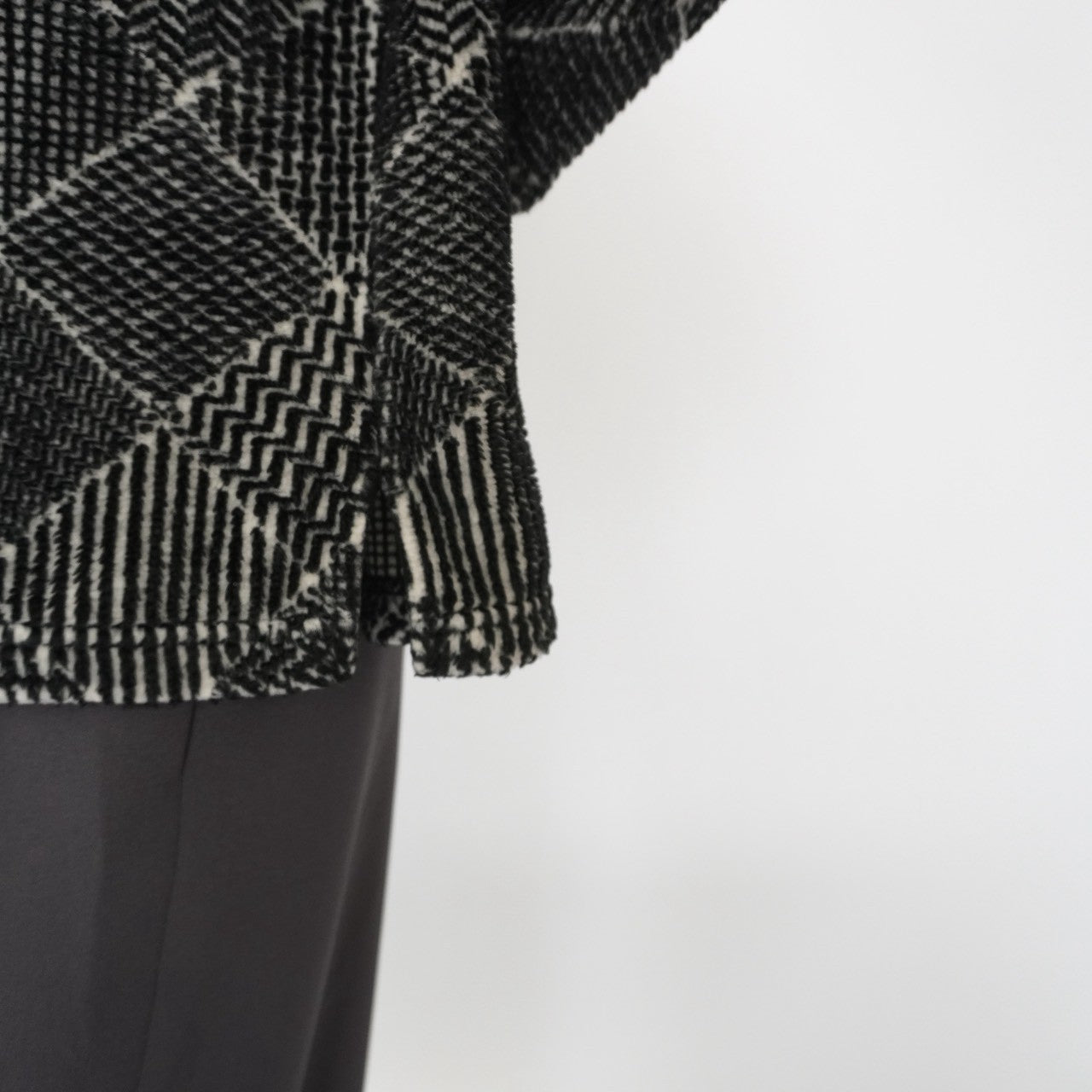 90s Pattern Fleece Top Made in Canada