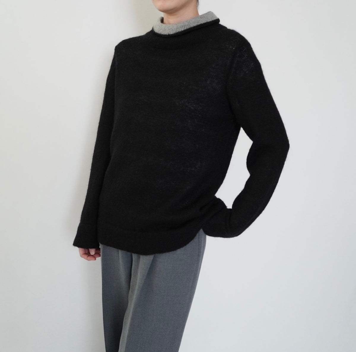 90s Black×Gray Knit