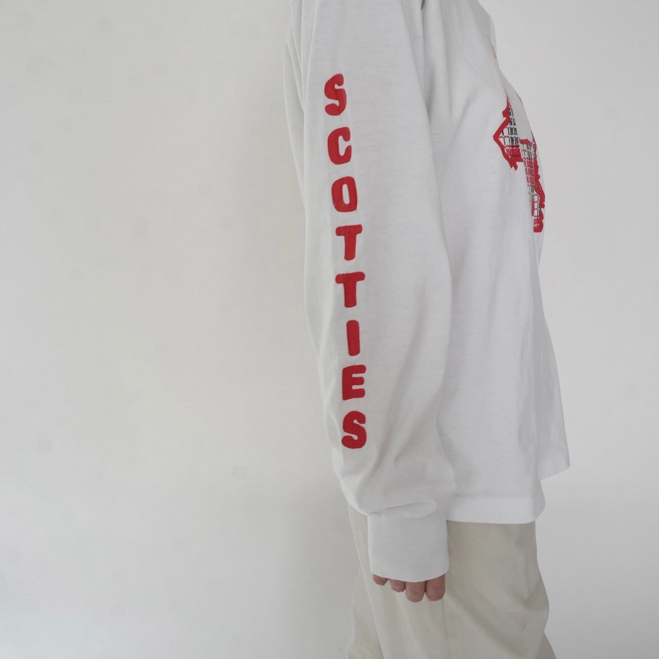 90s Printed Long T-shirt Made in USA