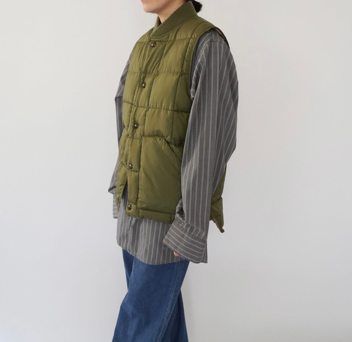 90s Quilted Reversible Vest