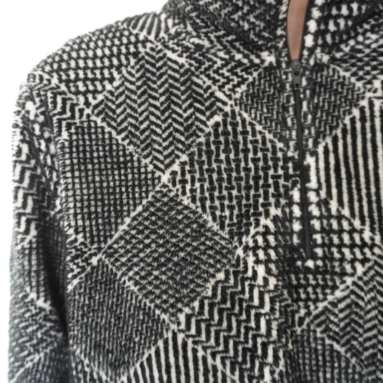 90s Pattern Fleece Top Made in Canada