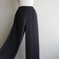 90s Black  Slit Design Pants