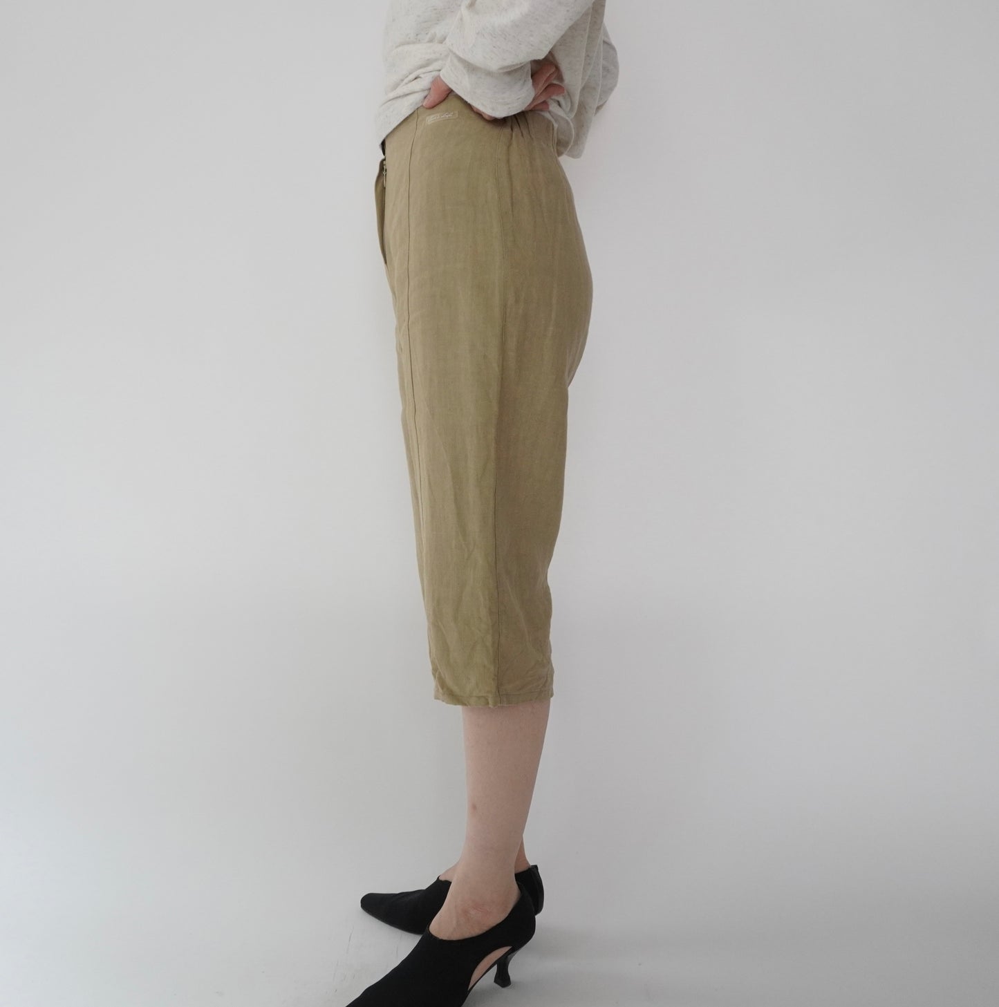 90s Linen Shorts Made in Italy