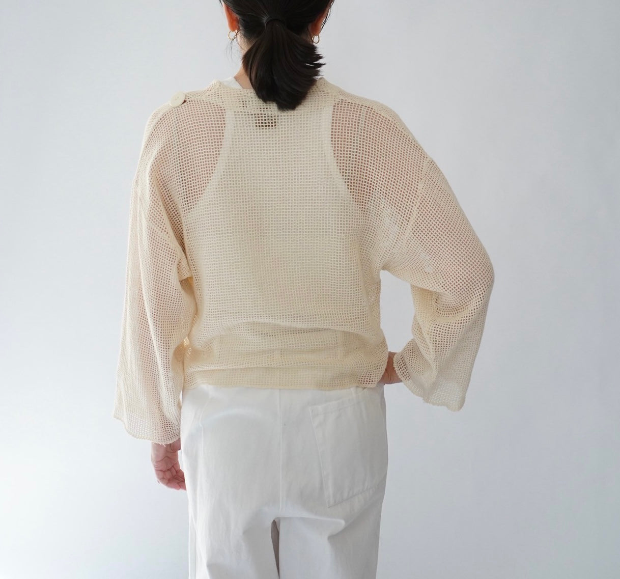 80s "garconne by yokohama" Cotton Cardigan,Jacket