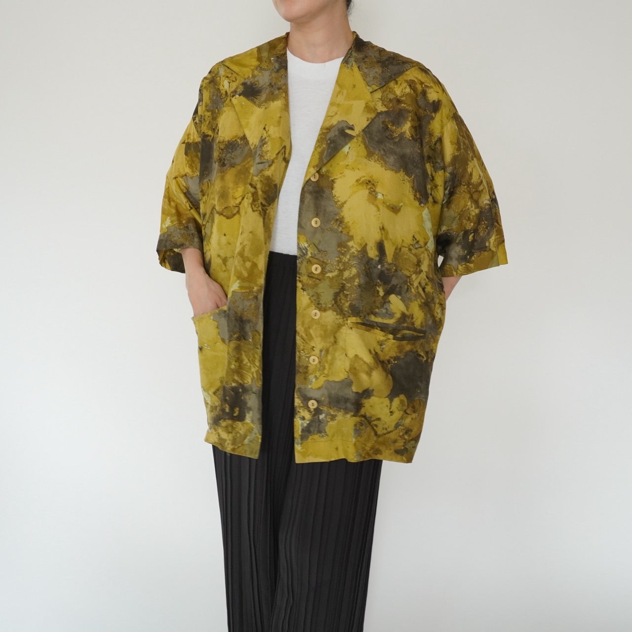 80s Silk Jacket,Blouse Made in Italy