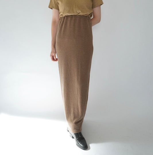 90s Ribbed Maxi Skirt