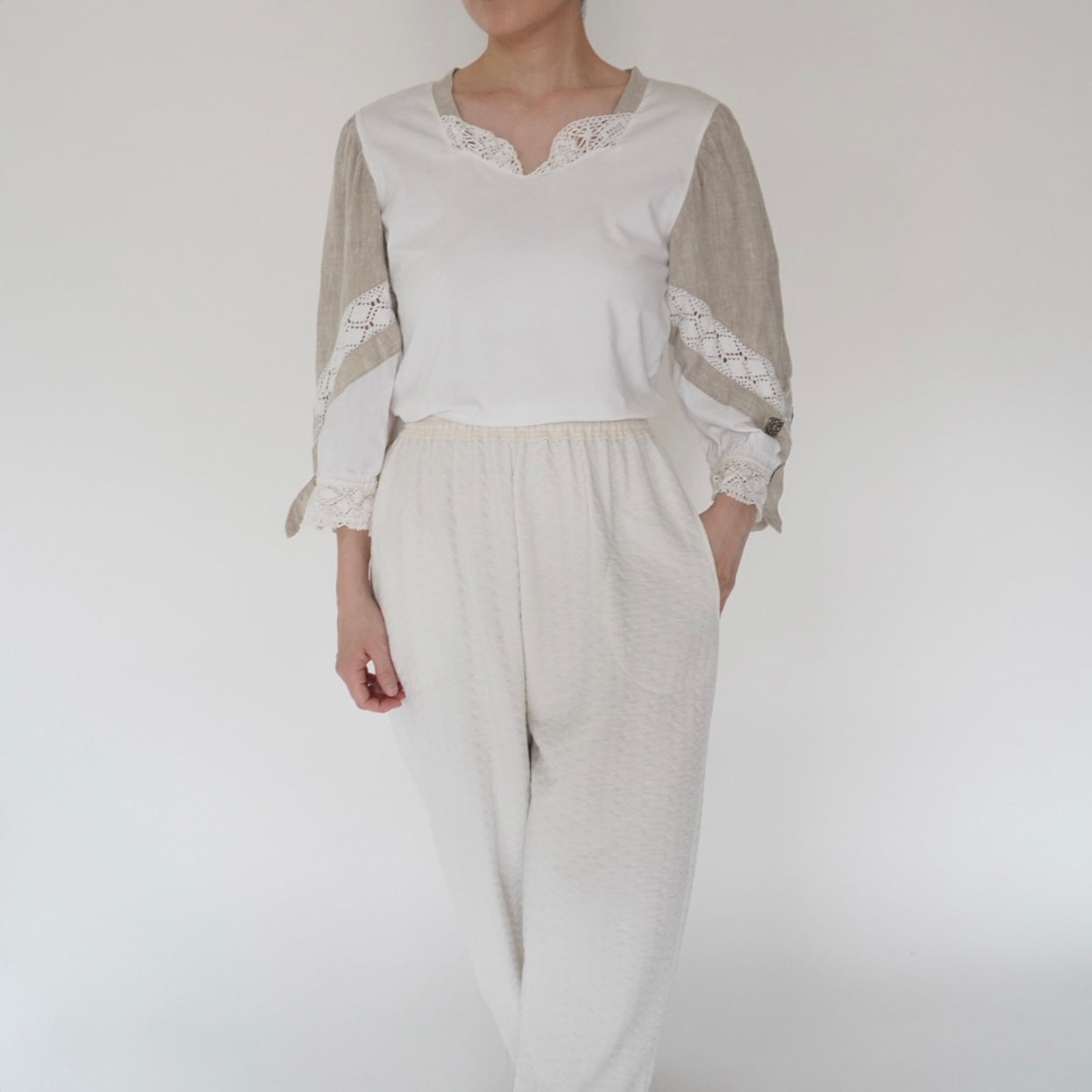 90s EURO Lace Design Top