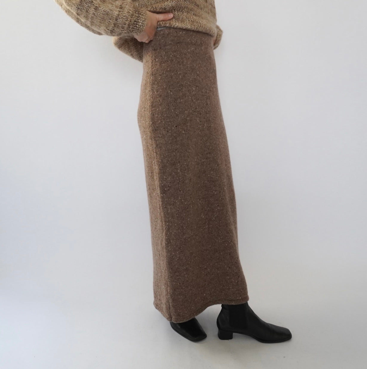 90s Mix Knit Skirt Made in Italy