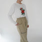 90s Printed Long T-shirt Made in USA