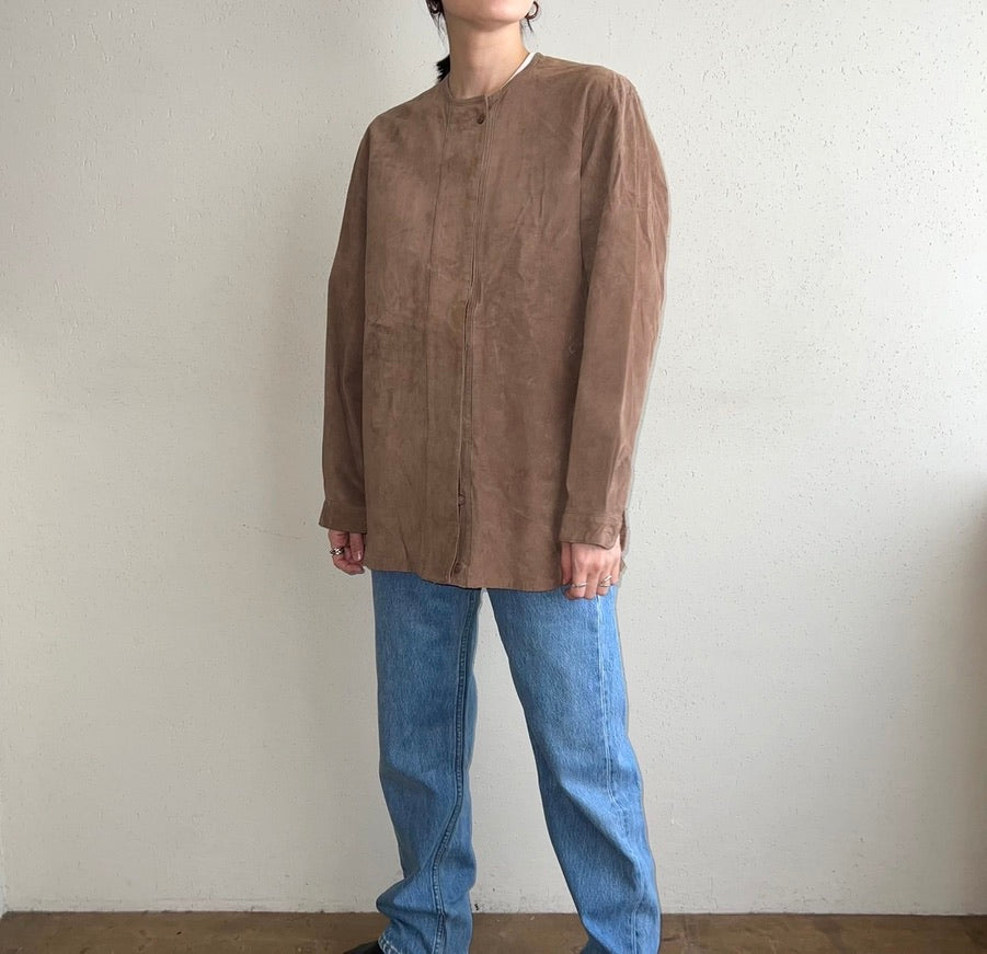 90s Suede Blouse