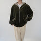 90s Hooded Velour Top
