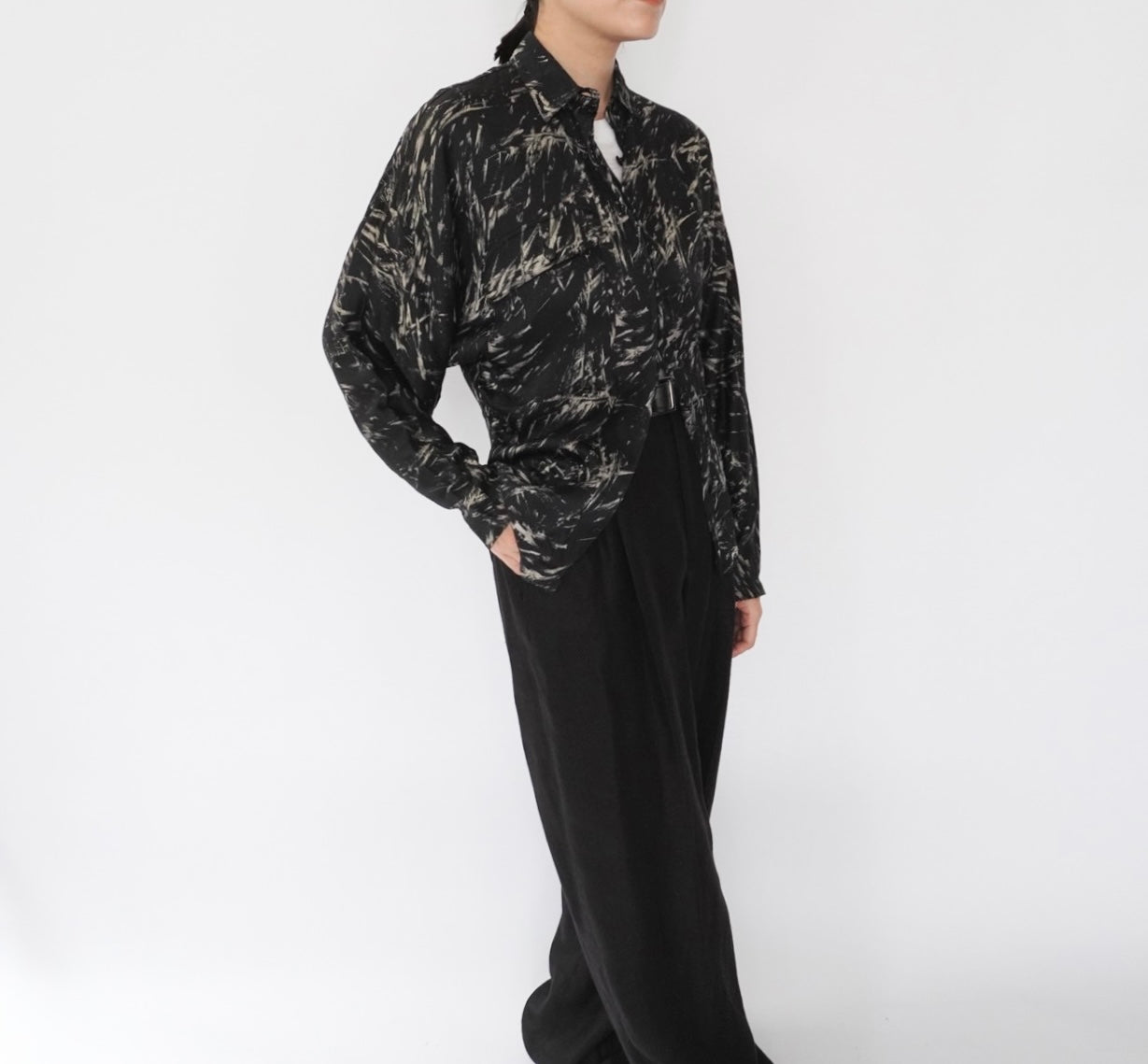 90s EURO Silk Design Shirt