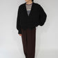 90s Balloon Sleeves Mohair Knit Cardigan Made in Italy