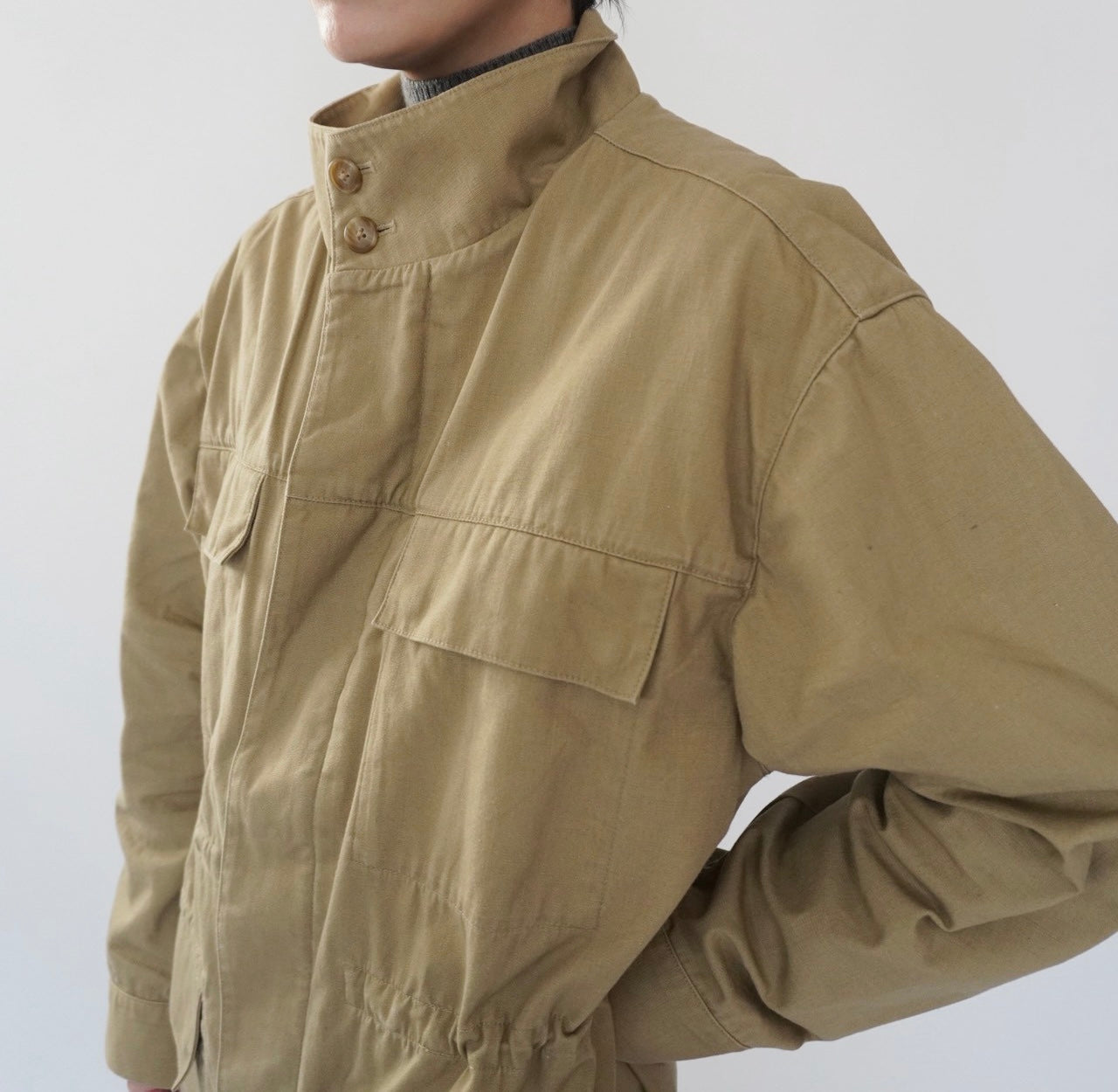 " LL Bean " Cotton  Military Jacket