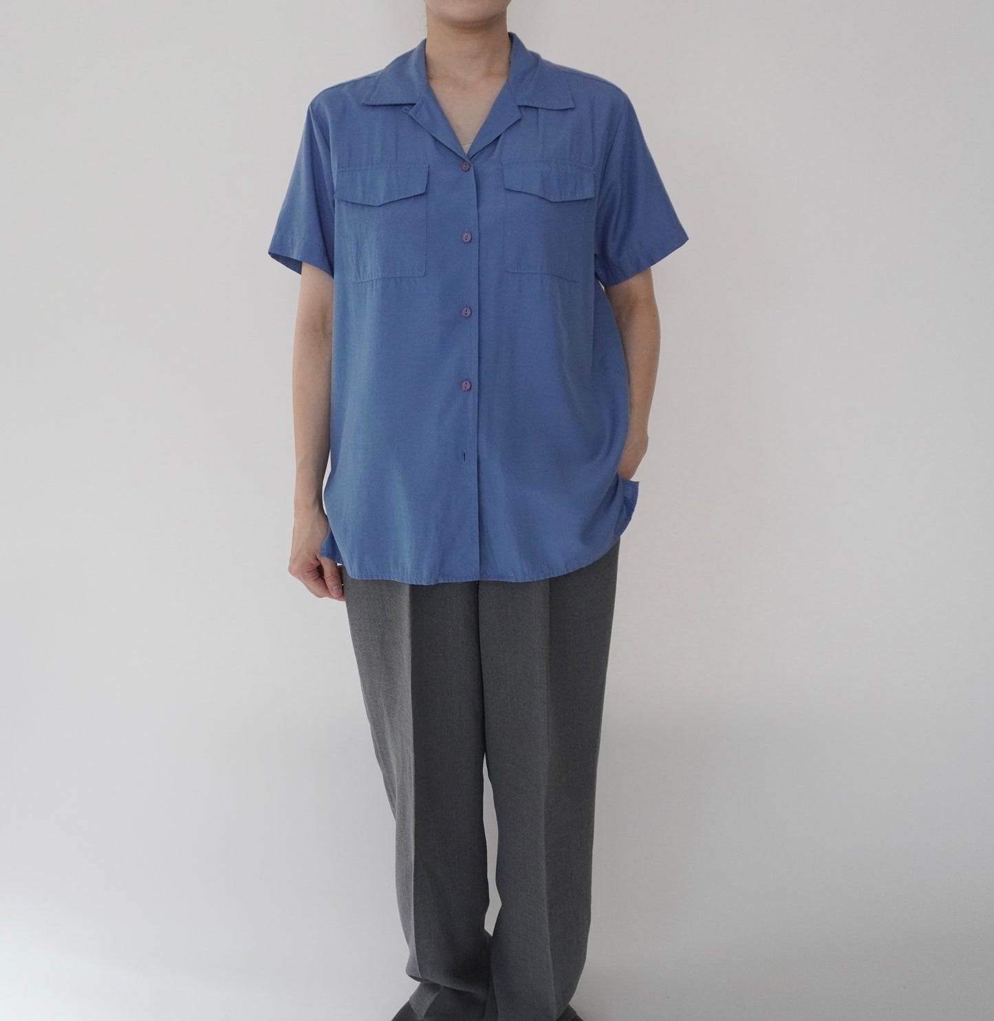 90s Blue Shirt