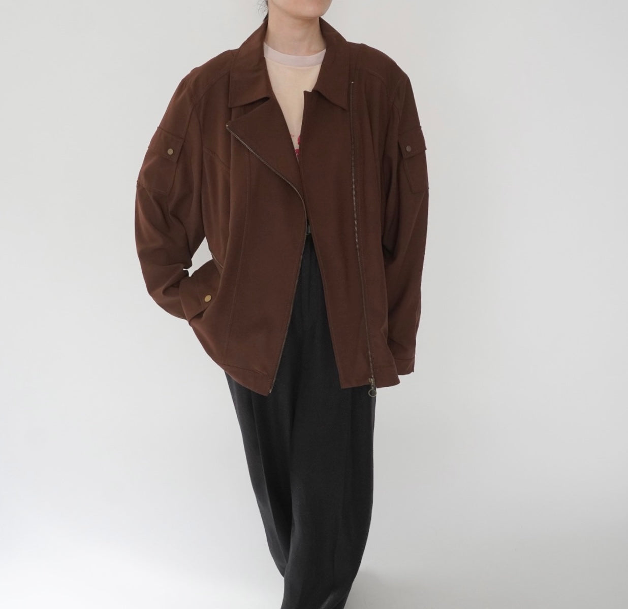 90s Design Brown Jacket