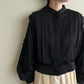 80s EURO Pleated Jacket Blouse