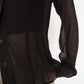 90s Brown Sheer Blouse