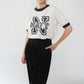 90s Printed Ringer T-shirt Made in USA