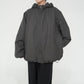 C.Gray Hooded Jacket